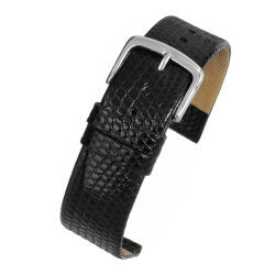 LBS Curea Piele Naturala Textura Reptila (neagra) 12mm