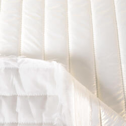 Takoy Steppelt ortalion anyag /Ruházati vízlepergetős anyag fehér - gyöngyház hatású