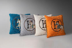 King Home Paris Home Lovas Díszpárna Chenille Narancssárga Elegáns (KHM-5900168831025)