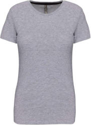 Kariban Női rövid ujjú környakas póló, Kariban KA380, Oxford Grey-L (ka380oxg-l)