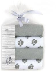 Mother's Choice Set 4 mini prosopele pentru bebelusi - alb si gri - Mother's Choice (IT3444)