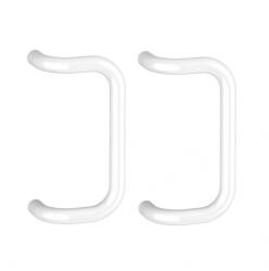 Medos Set maner spatial Medos aluminiu, diametru 30 mm, lungime 330 mm, rectangular, culoare alb RAL 9016, fara accesorii de prindere