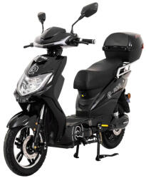 RACCEWAY Trotineta electrica RACCEWAY® E-FICHTL®, negru-lucios cu baterie de 12Ah