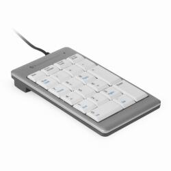 BakkerElkhuizen UltraBoard 955 Numeric numerikus billentyűzet PC USB Ezüst, Fehér (BNEU955NUM) (BNEU955NUM)