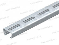 OMU System OMU C-profil sín perforált, 35x18x2mm, nyílásszélesség: 16, 5mm, horganyzott acél, 2m/szál