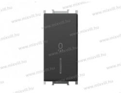 TEM N-101-es egypólusú jelzőfényes kapcsoló lámpa fekete 250V 1M SB SM11SBIN02(15245)