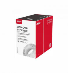 Dahua PFM920I-6UN-C UTP CAT. 6 4x2xAWG23 PVC adatátviteli vezeték tömör réz 1Gigabit 250MHz (m) (PFM920I-6UN-C)