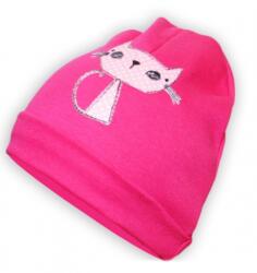 Baby Nellys Capac din bumbac Baby Nellys ® - roz intens cu Cat