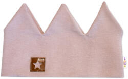 Baby Nellys Bandă pentru cap cu două straturi, Baby Nellys Hand Made, bumbac, Crown STAR - roz pudrat, 80/98