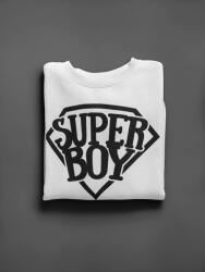 KIDSBEE Hanorac super baiat Super Boy - alb