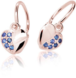Cutie Jewellery Cercei pentru copii din aur roz C2160-10-X-4 albastru