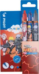 Pilot FriXion Clicker NARUTO SHIPPUDEN Limitált kiadás fekete, kék, piros 3 db (BLRT-FR-7NRT-BLR-BT)