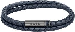 HUGO BOSS Stílusos bőr dupla karkötő 1580494 19 cm