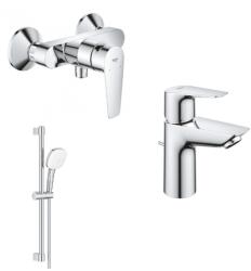 GROHE Mosdó csaptelep, Grohe Bauedge fürdőszoba szett Bauedge_bundle_02 - zuhanykabin