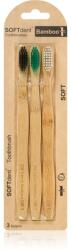 SOFTdent Bamboo Soft - 3 pack bambuszos fogkefe 3 db