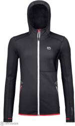 ORTOVOX Fleece Hoody női pulóver, fekete/holló (XS)