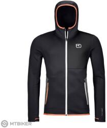 ORTOVOX Fleece Hoody pulóver, black/raven (L)