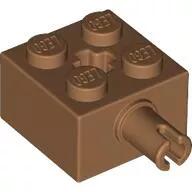 LEGO® 6232c150 - LEGO közepes nugát kocka 2 x 2 méretű pin csatlakozóval és tengely foglalattal (6232c150)