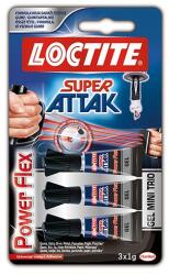 Henkel Pill glue HENKEL Loctite Super Attack Power Flex mini trio 1 gr 3 buc/blister 2733276 (2977847)