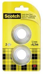 3M Bandă adezivă, bilaterală, rezervă, 12 mm x 6, 3 m, 3M SCOTCH 7100126761 (7100126761)