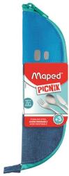 Maped Set de tacâmuri, metal, cutie din material textil, MAPED PICNIK "Concept Kids", albastru 878003 (878003) Tacam