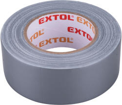 EXTOL bandă adezivă textilă, gri, 50mmx50m (bandă hobby / bandă de rață)