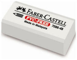 Faber-Castell Faber-Castell: Gumă de șters albă din vinil cu protecție din celofan