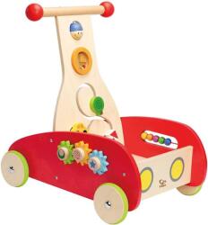 Hape Количка за прохождане HaPe International - Със зъбни колела и сметало, дървена (H0370) - ozone Проходилка