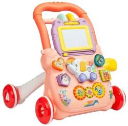 Caretero Toyz Premergător educativ Caretero Toyz - Zoo Pusher, roz (TOYZ-9019)