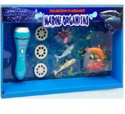 Man Yuk Toys Proiector lanternă cu figuri de animale - animale de mare