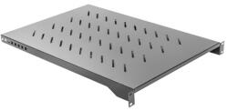 Lanberg 19" fix polc/tálca 1U/483x700mm 15kg maximum terhelhetőség fekete AK-1010-B (AK-1010-B)