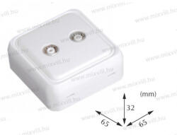 Alfa-Line ALFA FK TV-FM falon kívüli antenna csatlakozó aljzat