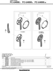 Shimano Cues U4000 LV hajtómű 2024 (FC U4000)