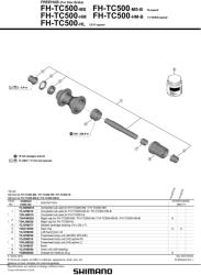 Shimano Cues TC500 12 sp Disc CL 148mm Microspline hátsó agy 2024 (EFHTC500MSBB)