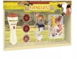 Man Yuk Toys Projektoros zseblámpa állatfigurákkal - farm