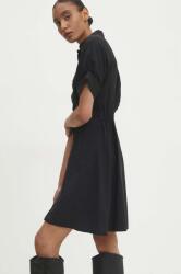 ANSWEAR rochie culoarea negru, mini, evazati BMYX-SUD0DI_99X