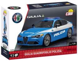 COBI Alfa Romeo Giulia Quadrifoglio Polizia, 1: 35, 93 k (CBCOBI-24606)