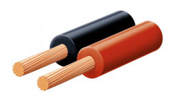 Somogyi Elektronic KLS 0, 5 hangszóróvezeték, piros-fekete, 2 x 0, 5 mm2, 0, 15 mm elemi szál, 100 m/ tekercs (KLS 0,5) - mi-one