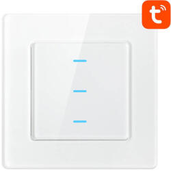 Avatto Érintőkapcsoló WiFi Avatto N-TS10-W3 Triple TUYA (fehér) (N-TS10-W3) - mi-one