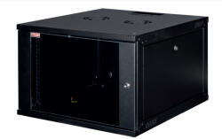 Lande LN-EUBOX09U5445-BL-1 Rackszekrény, 19", 9U, fali