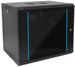 Techson Rackszekrény, 19", 9U, fali - ipkameradiszkont - 60 330 Ft