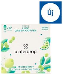 waterdrop Focus lime-zöld kávé-citromlevél ízű pezsgő kocka ital készítéséhez 12 x 2, 1 g (25, 2 g)