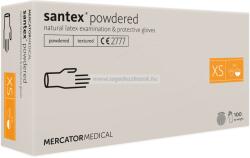 MERCATOR santex powdered (textured) rugalmas latex púderezett orvosi kesztyű XS 100db (Előrendelhető)