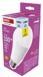 EMOS LED izzó Classic A80 / E27 / 20 W (150 W) / 2452 lm / Hideg fehér (ZQ5E84) - akkuforras