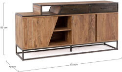 Bizzotto JANAK tálalószekrény 175cm