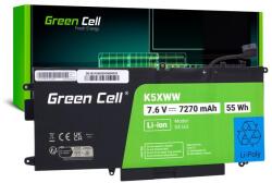 Green Cell Baterie pentru laptop Green Cell K5XWW, Dell Latitude 7390 2-în-1 5289 7389 (DE163)