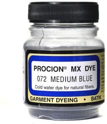 Jaquard Procion MX textilfesték, főzés nélkül használható, 18.71g, 072 medium blue - középkék