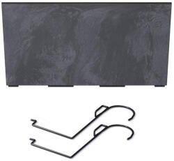 Prosperplast Cufăr cu cârlige URBI CASE BETON EFFECT W antracit 58cm