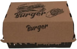  Hamburgeres papírdoboz " Burger" [198 x 128 x 108 mm] [100 db/cs] Nagy