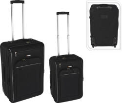 PROWORLD EXCELLENT Set textil valiză de călătorie pe roți 2 buc PROWORLD negru KO-K12200230 Valiza